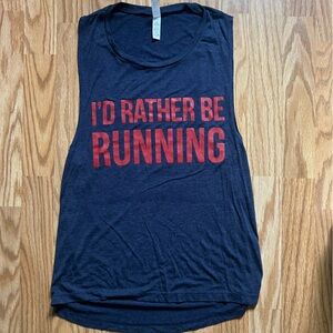 I’d Rather Be Running Sleeveless Tshirt